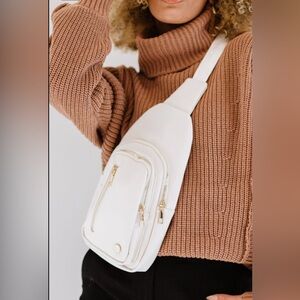 NWOT Ivory Sling Crossbody Bag